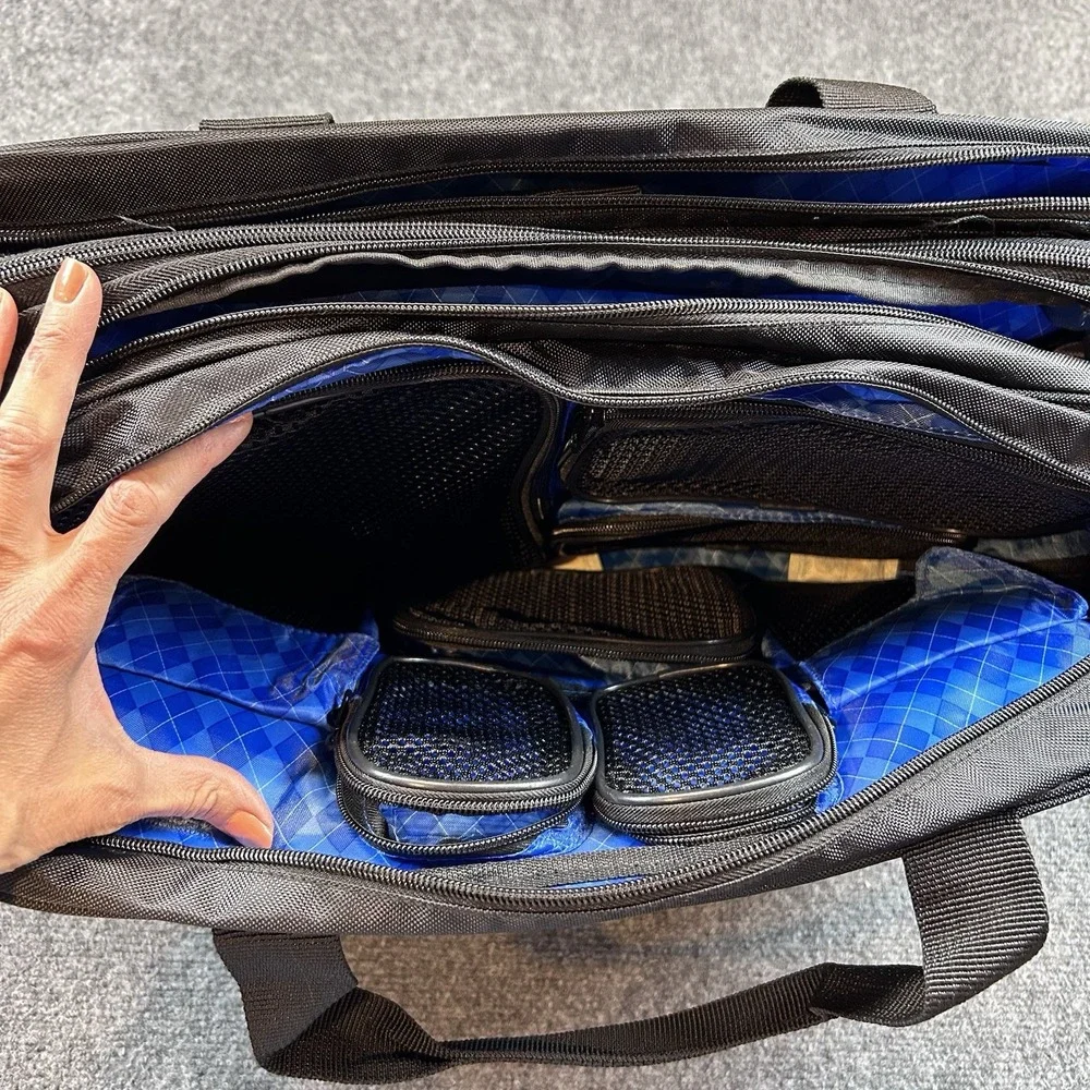 Garmin Executive Flight Carrying Bag BAG ONLY Black New W/ Blue Small T-shirt